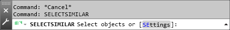 selectsimilar status bar