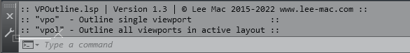 nome comando autolisp nella command line