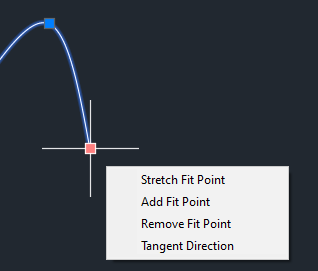hovering spline endpoint