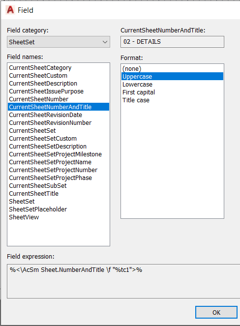 field: sheet set category
